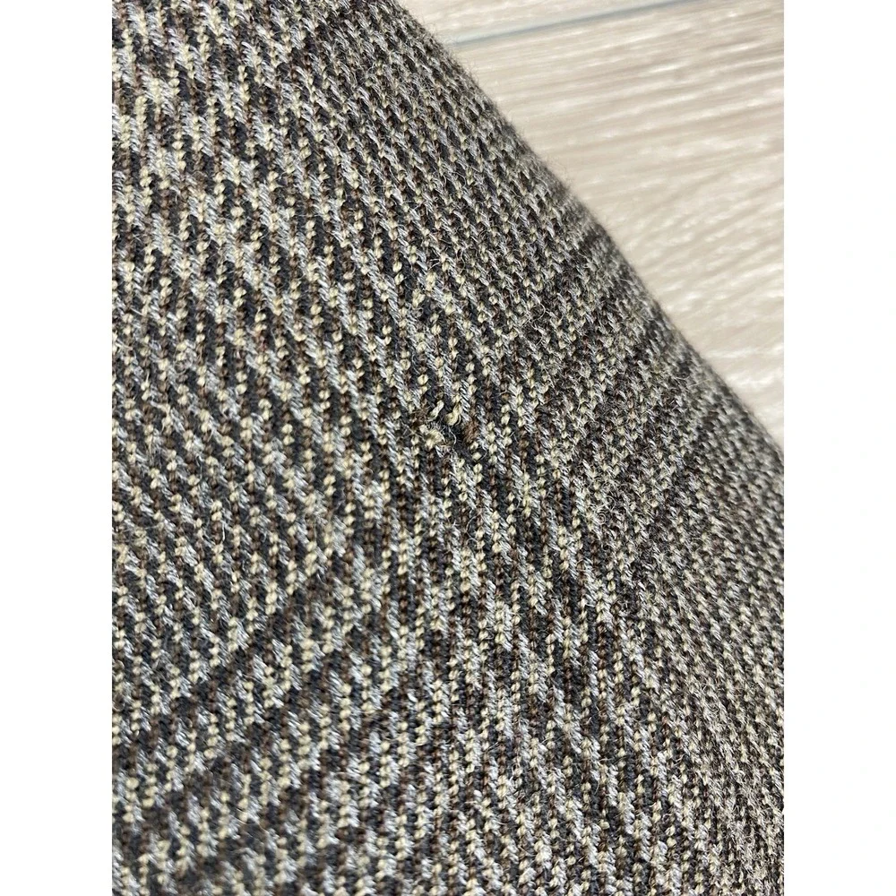 Savile Row Men's‎ Houndstooth 2 Button Sports Coat Brown Size 44